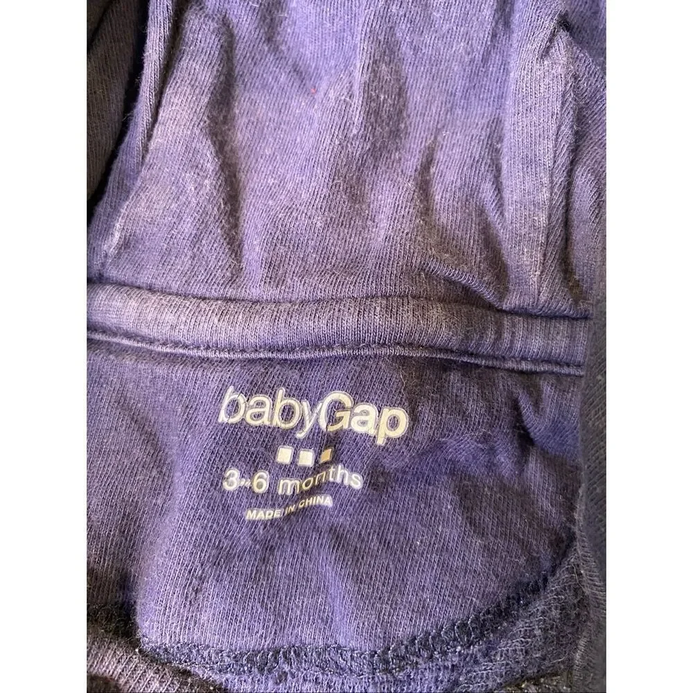 Baby Gap Carter’s Baby Boy Outfit Bundle 3-6M Hooded Romper Jacket Blue Striped